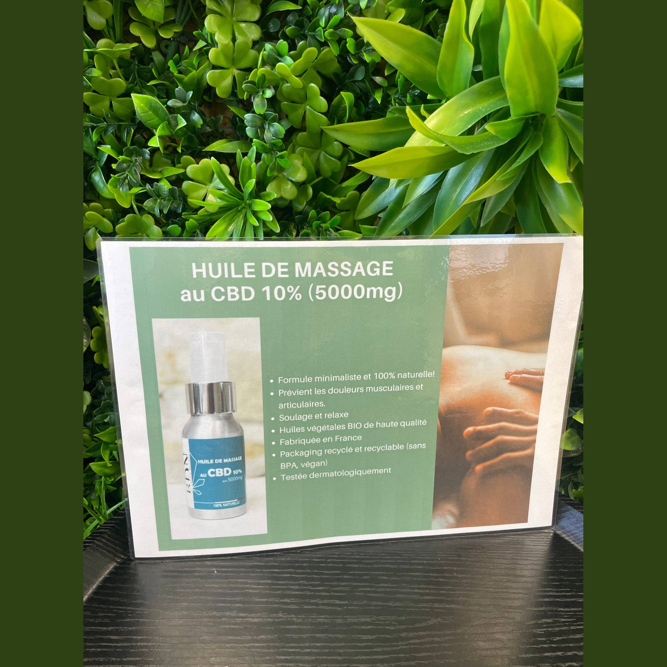 Huile de Massage CBD 10% - La Plaza du Cbd